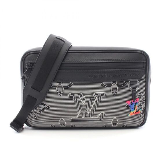 LOUIS VUITTON Other - Louis Vuitton Expandable Leather Nylon Shoulder Bag